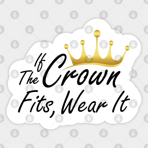 If The Crown Fits Wear It - Ranboo My Beloved Sticker by EleganceSpace